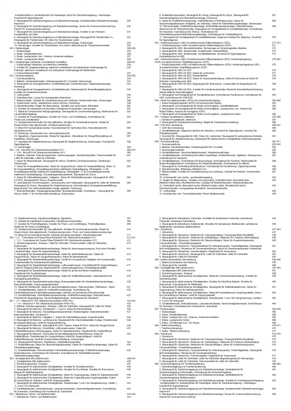 VW Lupo Typ 6X 1996-2006 Schaltplan Stromlaufplan Verkabelung Elektrik Pläne