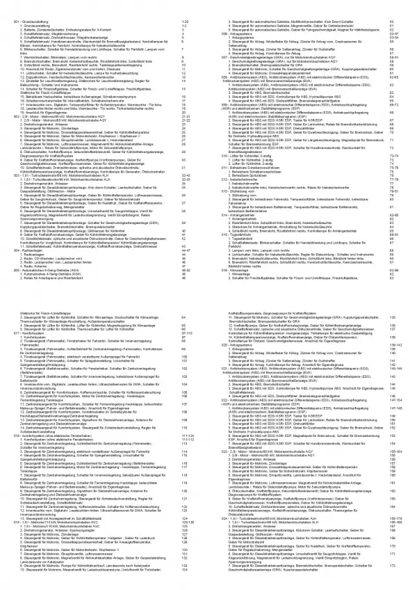 VW New Beetle 9C (98-10) Schaltplan Stromlaufplan Verkabelung Elektrik Pläne PDF