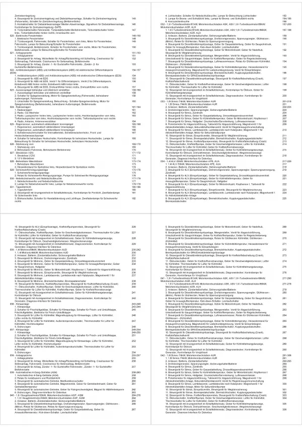 VW Polo Variant (97-01) Schaltplan Stromlaufplan Verkabelung Elektrik Pläne PDF