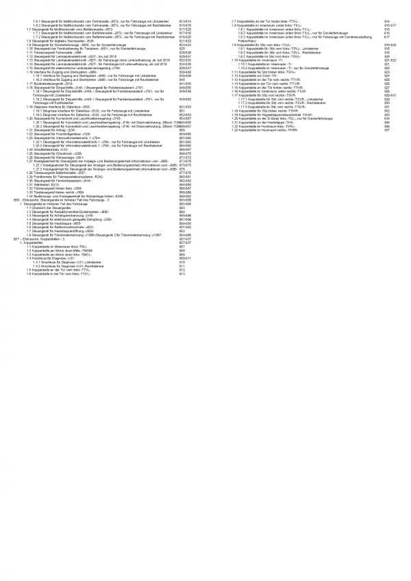 VW Touran Typ 5T ab 2015 Schaltplan Stromlaufplan Verkabelung Elektrik Pläne PDF