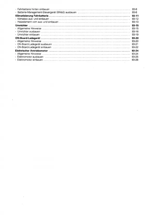 VW Vento Typ 1H 1991-1998 CitySTROMer Elektroantrieb Reparaturanleitung