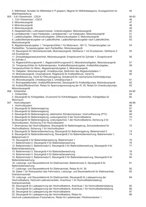 VW XL1 Typ 6Z 2012-2016 Schaltplan Stromlaufplan Verkabelung Elektrik Pläne PDF