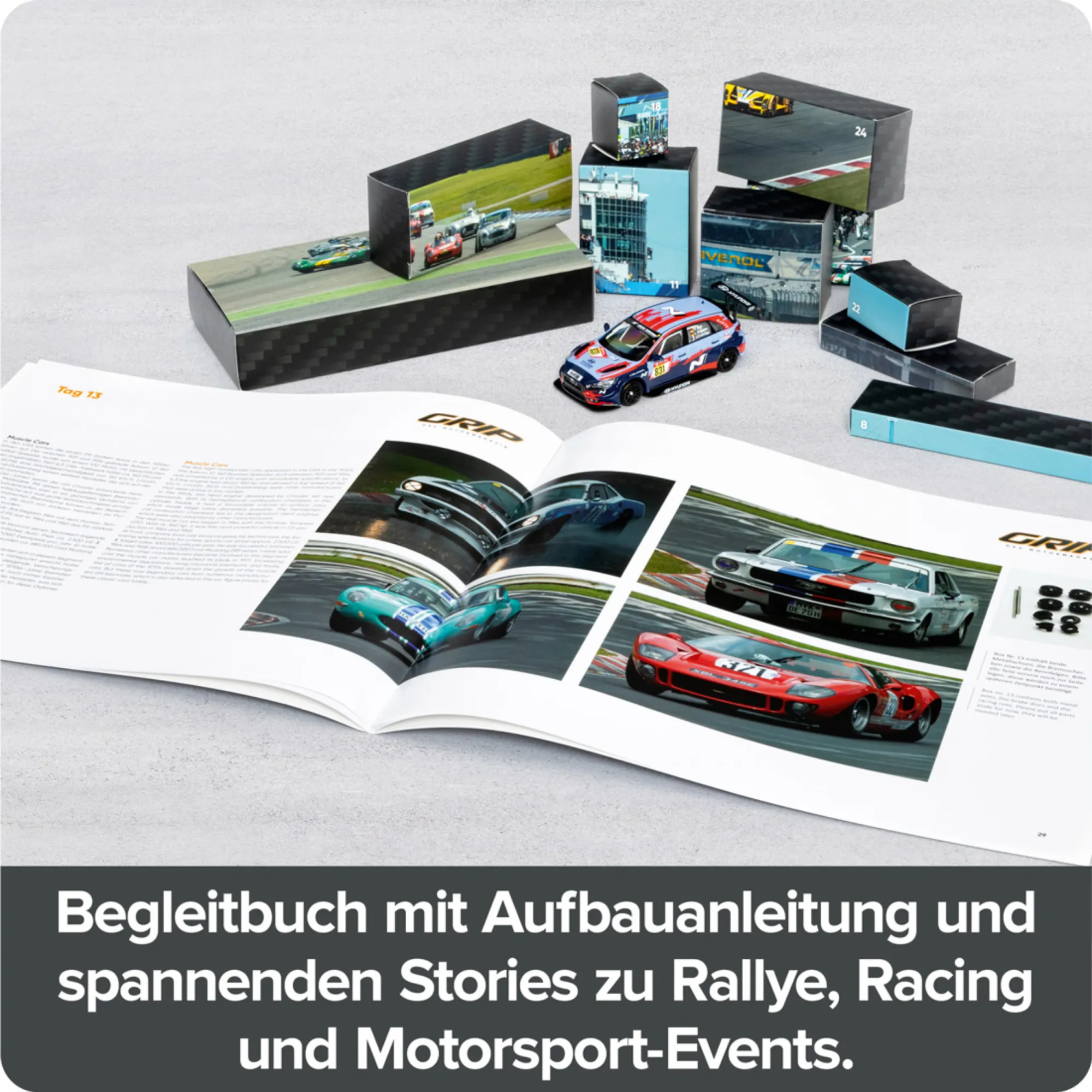 Rallye, Racing, Tuning Adventskalender Advent Calendar by GRIP Franzis Verlag