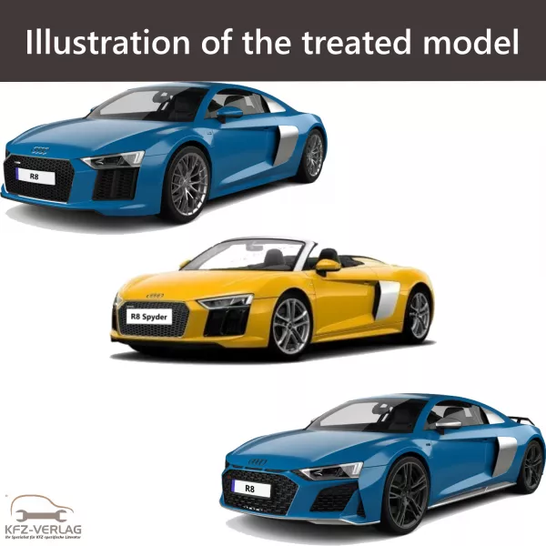 E-Book workshop manual for Audi R8 type 4S, 4S3, 4S9, 4SP, 4SR year of construction 2015, 2016, 2017, 2018, 2019, 2020, 2021, 2022, 2023, 2024