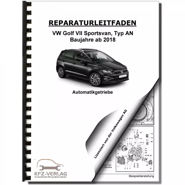 VW Golf 7 Sportsvan AN (18>) 7 Gang Automatikgetriebe DKG 0CW Reparaturanleitung