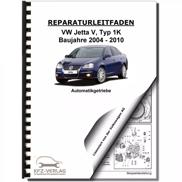 VW Jetta 5 1K (04-10) 6 Gang Automatikgetriebe DSG DKG 02E Reparaturanleitung