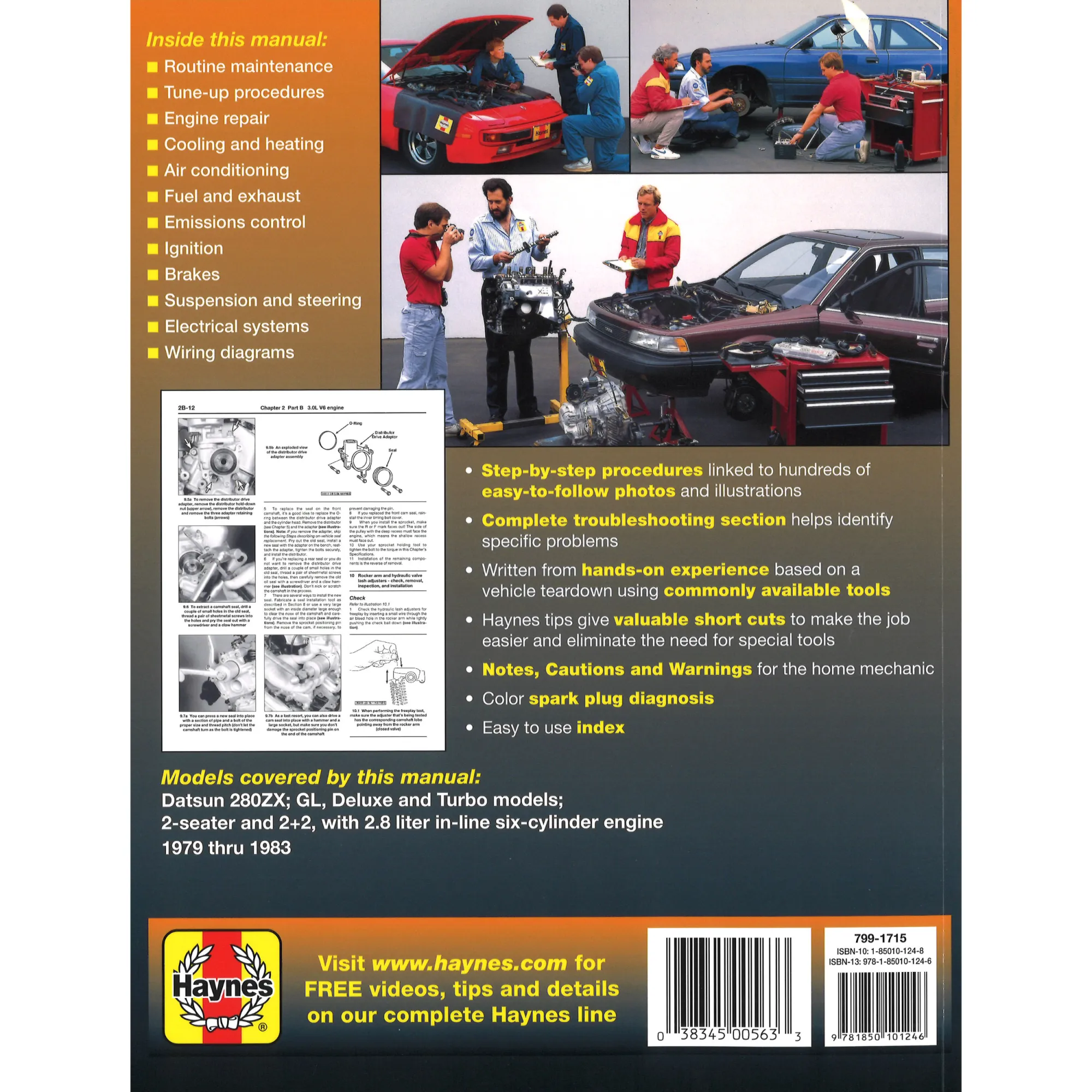 Datsun 280ZX GL/Deluxe/Turbo US-Modelle 1979 bis 1983 Repara