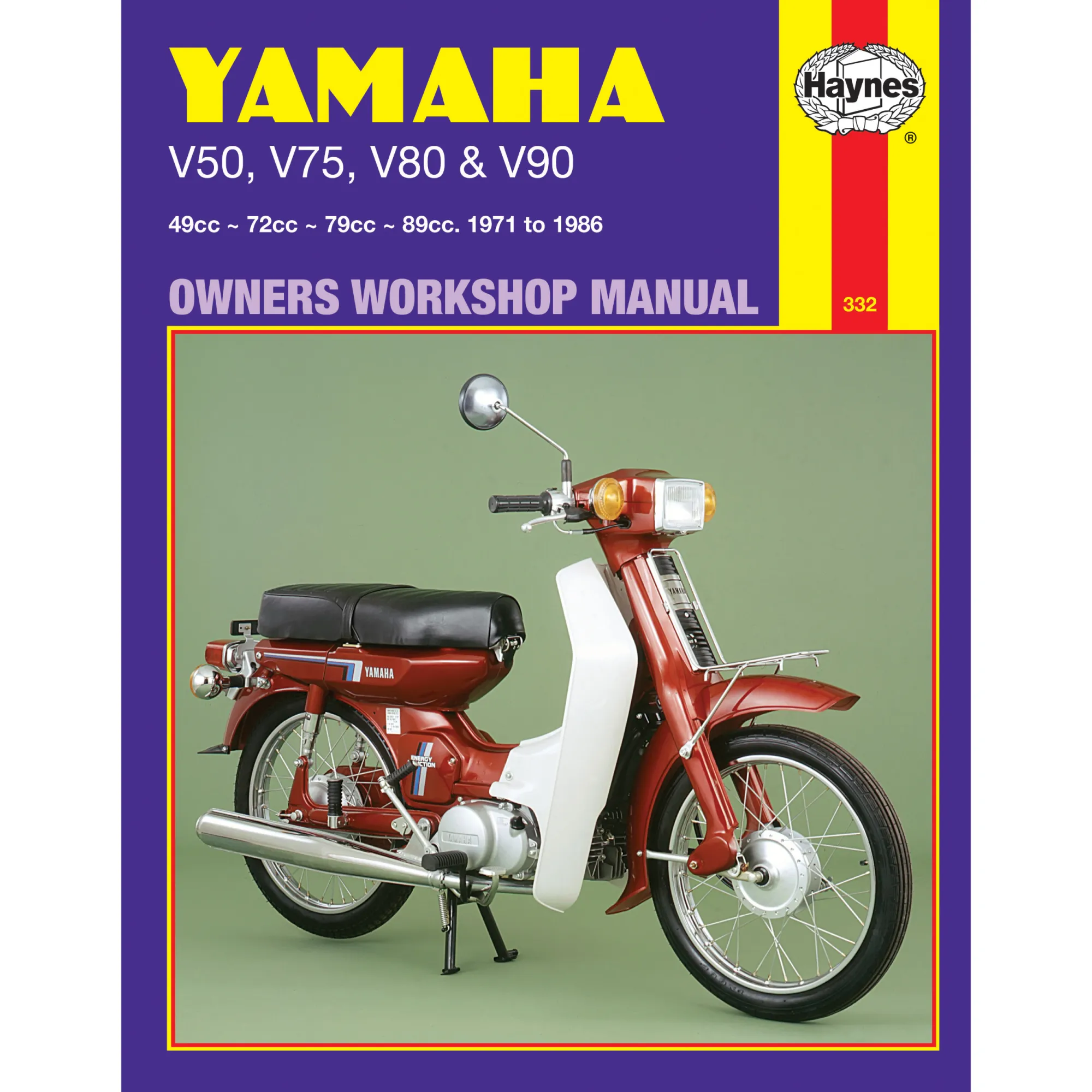 Yamaha V50/V75/V80/V90 1971-1986 UK US Moped Mofa Reparaturanleitung Haynes
