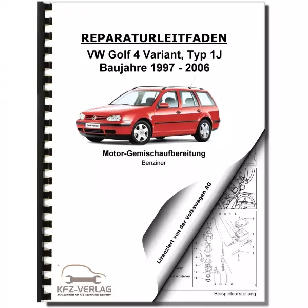 VW Golf 4 Variant 97-06 Simos Einspritz Zündanlage 100-102 PS Reparaturanleitung