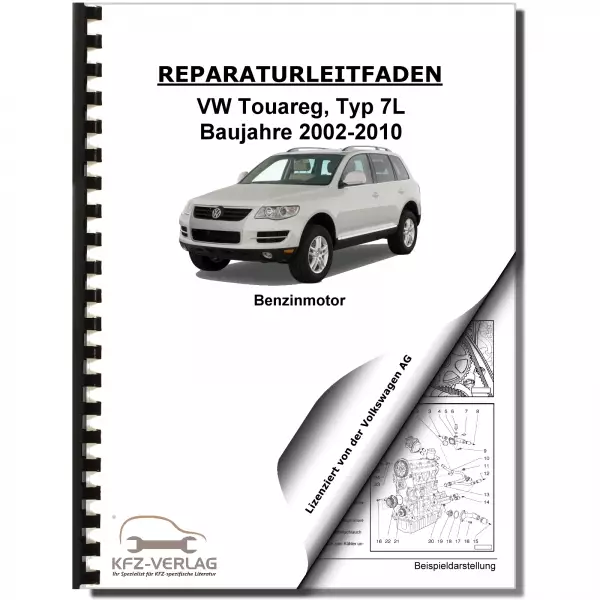 VW Touareg Typ 7L (02-10) 12-Zyl 6,0l Benzinmotor W12 450 PS Reparaturanleitung