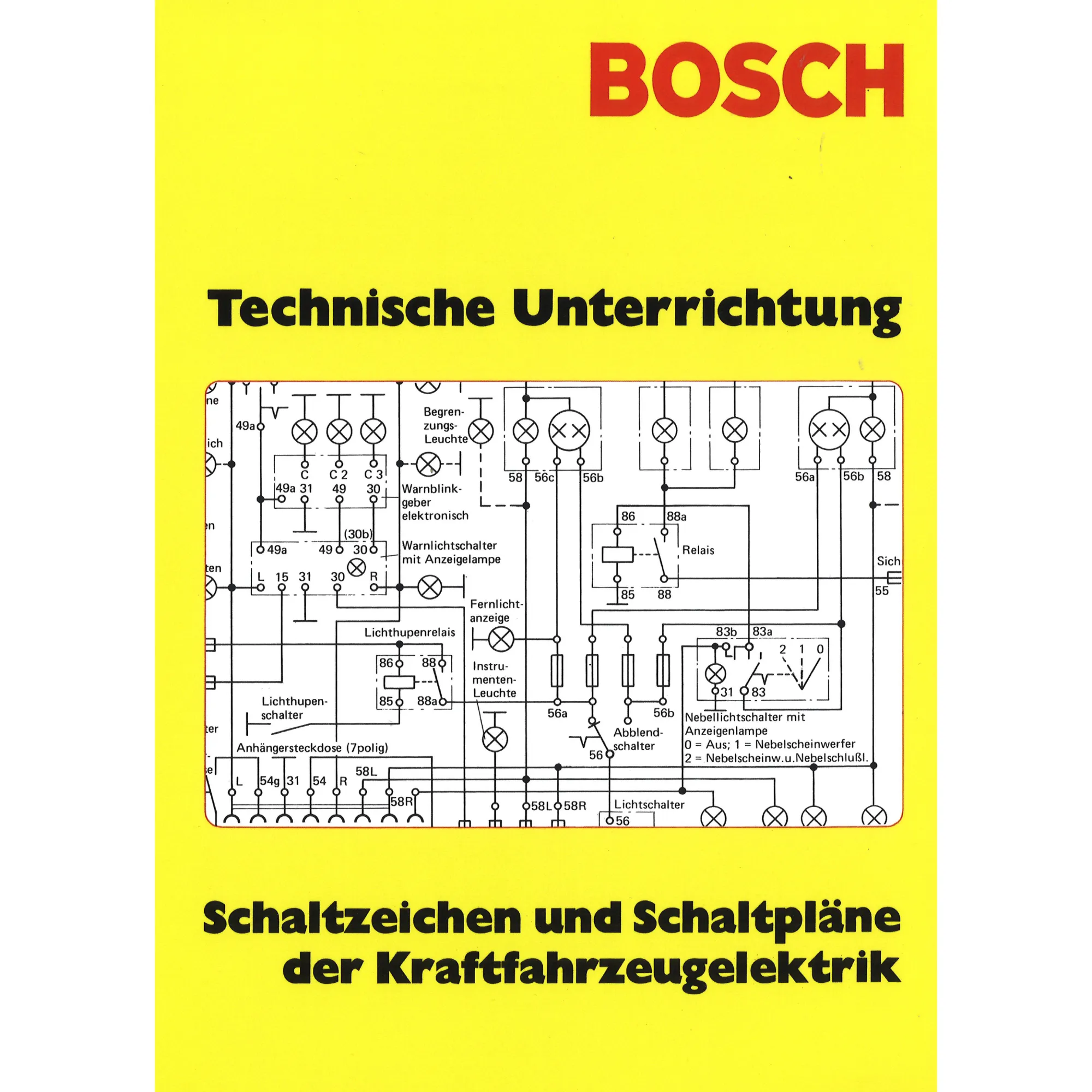 Bosch Schaltbilder und Schaltpläne, Elektrischer Schaltplan für verschiedene KFZ - Oldtimer Buchhandel