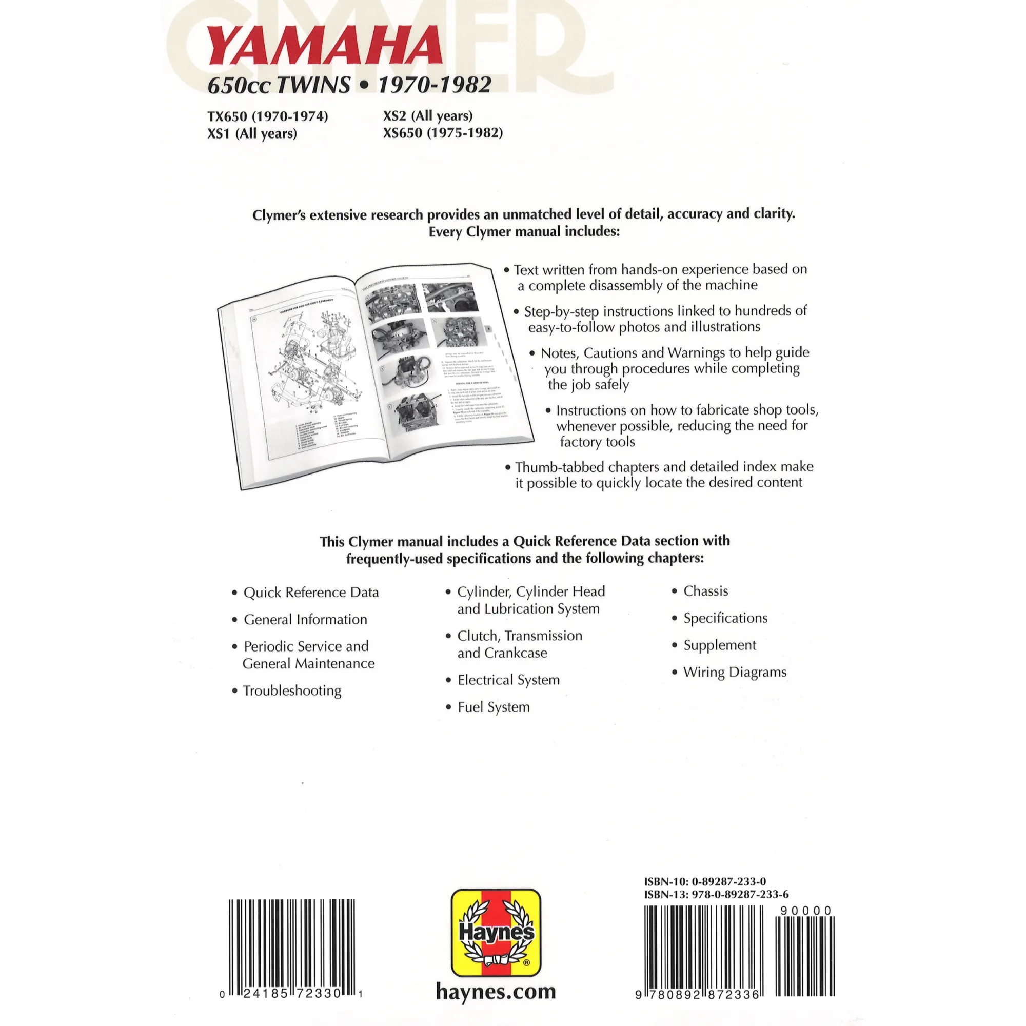 Motorrad Service Reparaturanleitungen und Werkstatthandbücher von Clymer. Wartung, Pflege und Instandhaltung selbst durchführen und Kosten sparen.