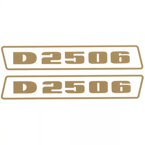 Deutz D2506 Gold bis 1974 Schlepper Traktor Aufkleber Klebefolie Klein Schmal