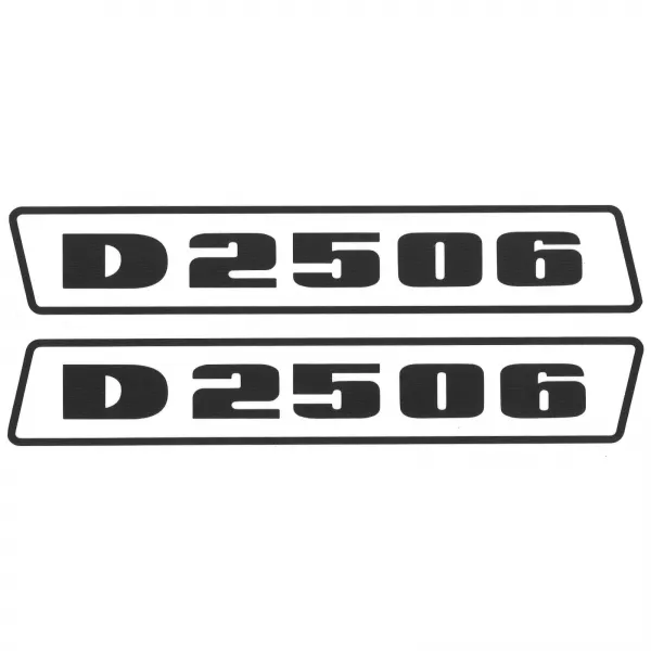 Deutz D2506 Schwarz bis 1974 Schlepper Traktor Aufkleber Klebefolie Groß