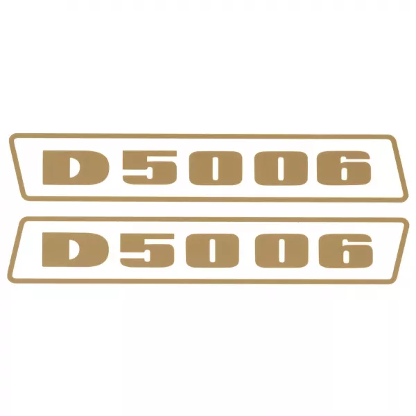Deutz D5006 Gold bis 1974 Schlepper Traktor Aufkleber Klebefolie Klein Schmal