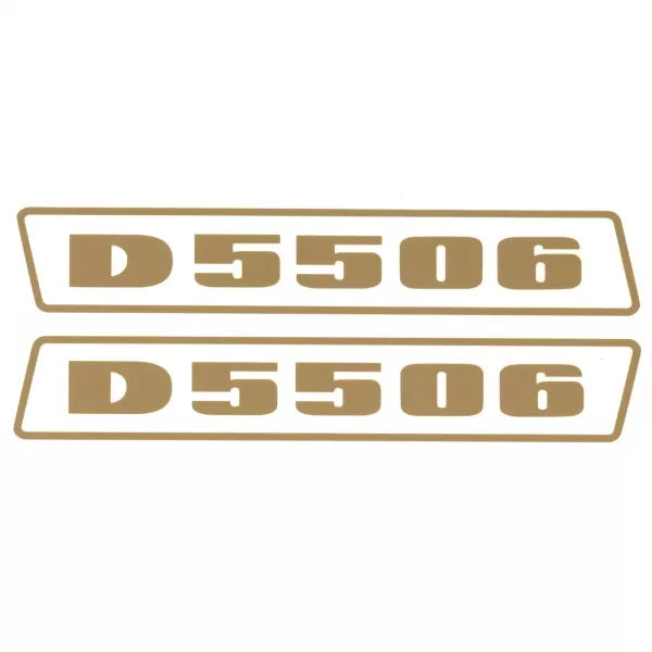 Deutz D5506 Gold bis 1974 Schlepper Traktor Aufkleber Klebefolie Klein Schmal