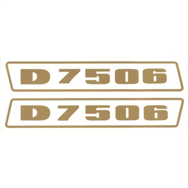 Deutz D7506 Gold bis 1974 Schlepper Traktor Aufkleber Klebefolie Groß