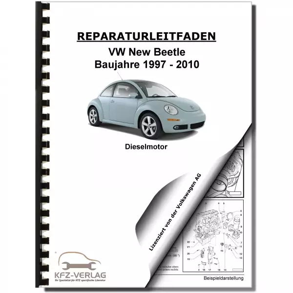 VW New Beetle 9C (97-10) 4-Zyl. 1,9l Dieselmotor 100-105 PS Reparaturanleitung