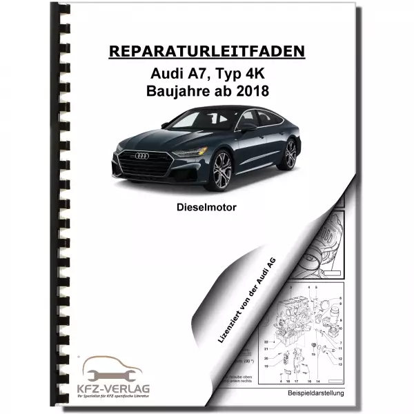 Audi A7 4K ab 2018 6-Zyl. 3,0l Dieselmotor TDI DDVB DDVE DDVF Reparaturanleitung