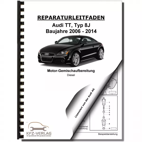 Audi TT 8J 2006-2014 Diesel Einspritz- Vorglühanlage 170 PS Reparaturanleitung