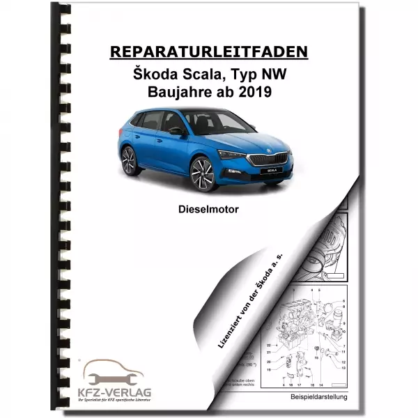 Skoda Scala NW ab 2019 4-Zyl. 1,6l Dieselmotor TDI 95-115 PS Reparaturanleitung