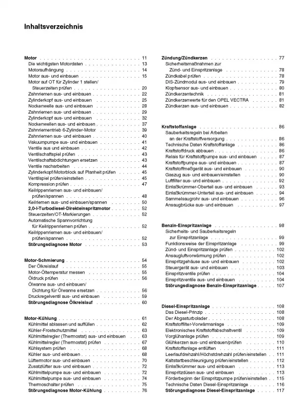 Opel Vectra B 10.1995-02.2002 So wird's gemacht Reparaturanleitung Etzold