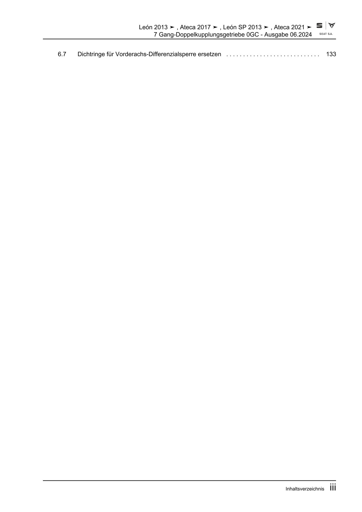 Cupra Ateca KB ab 2020 7 Gang Automatikgetriebe DKG 0GC Reparaturanleitung eBook