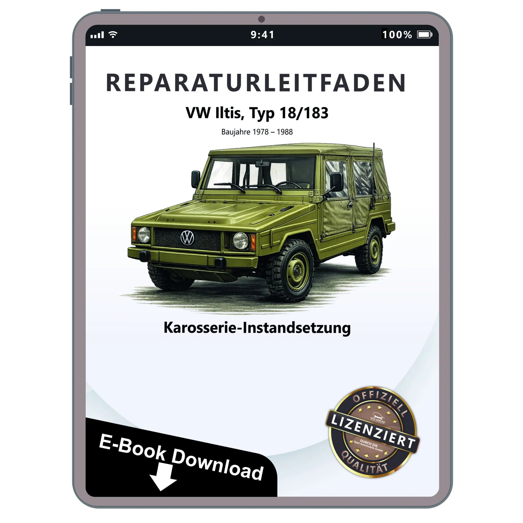 VW Iltis 183 1978-1988 Karosserie Unfall Instandsetzung Reparaturanleitung PDF