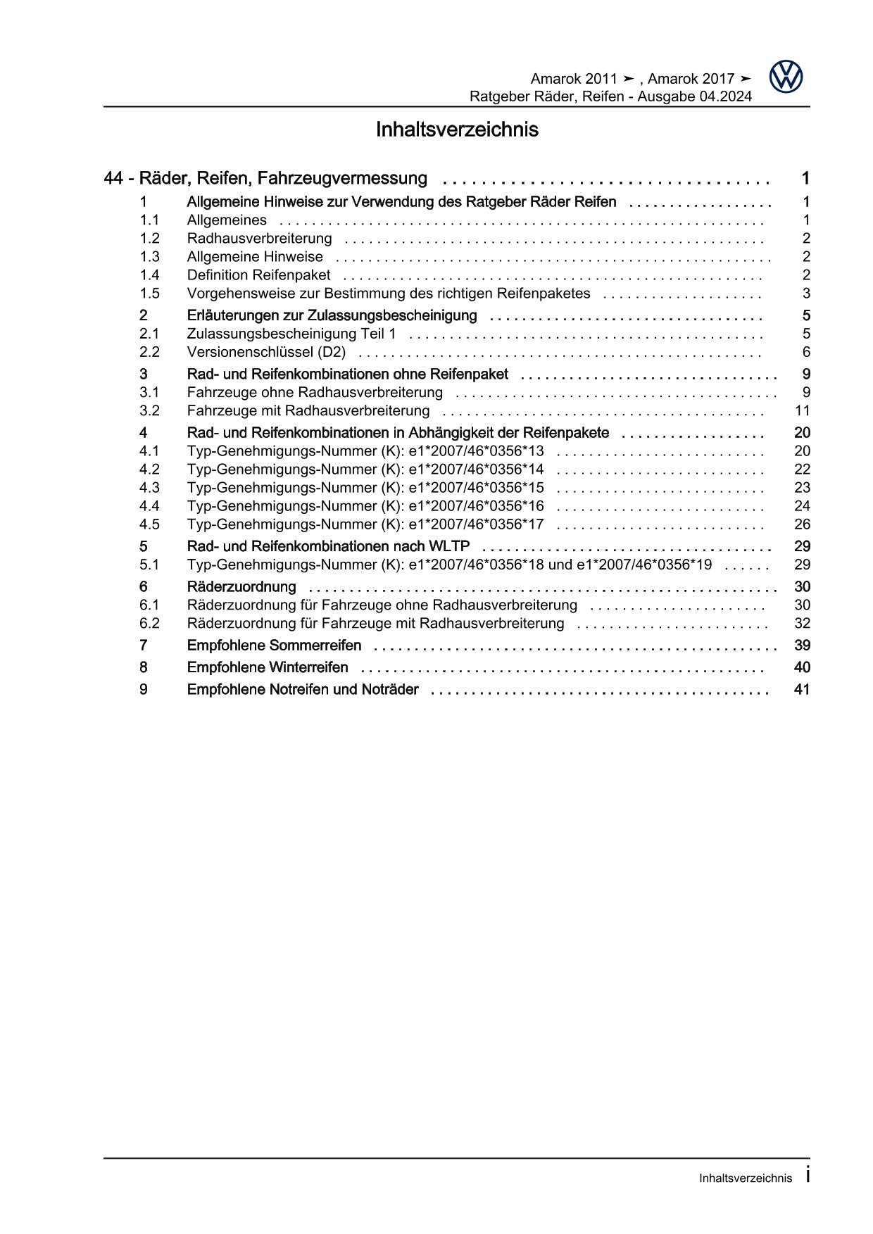 VW Amarok Typ 2H 2010-2016 Ratgeber Räder und Reifen Reparaturanleitung eBook