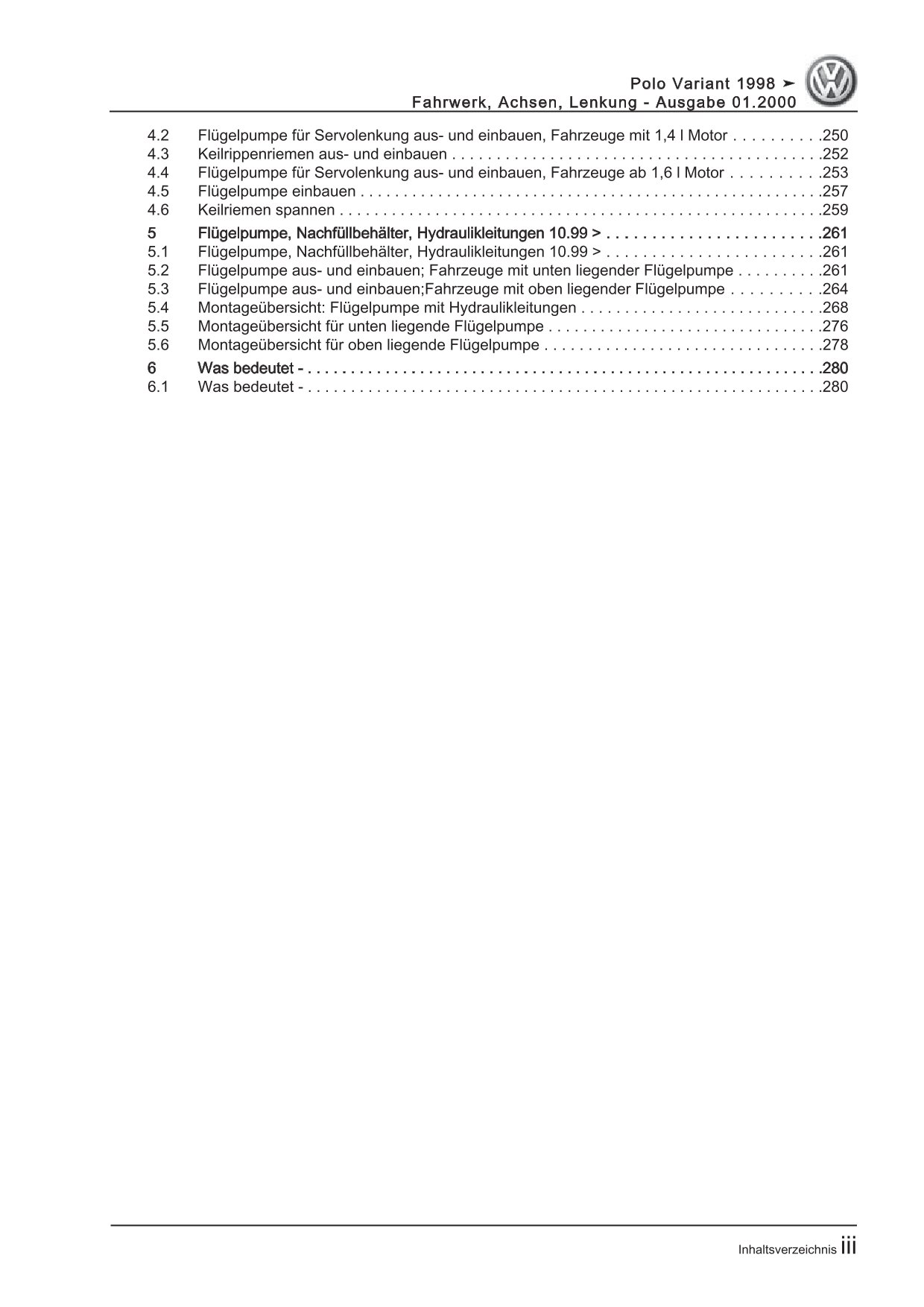 VW Caddy Typ 9K 1995-2003 Fahrwerk Achsen Lenkung Reparaturanleitung eBook