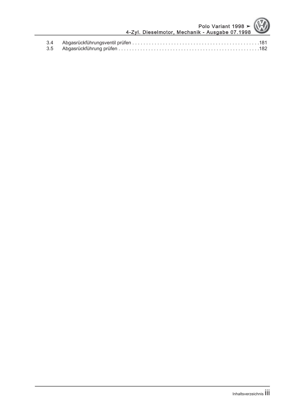 VW Caddy 9K 1995-2003 Dieselmotor Mechanik 57-100 PS Reparaturanleitung eBook