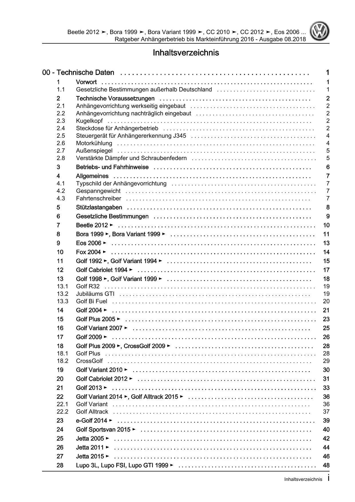 VW Golf 3 Typ 1H 1991-1997 Ratgeber Anhängerbetrieb Reparaturanleitung eBook