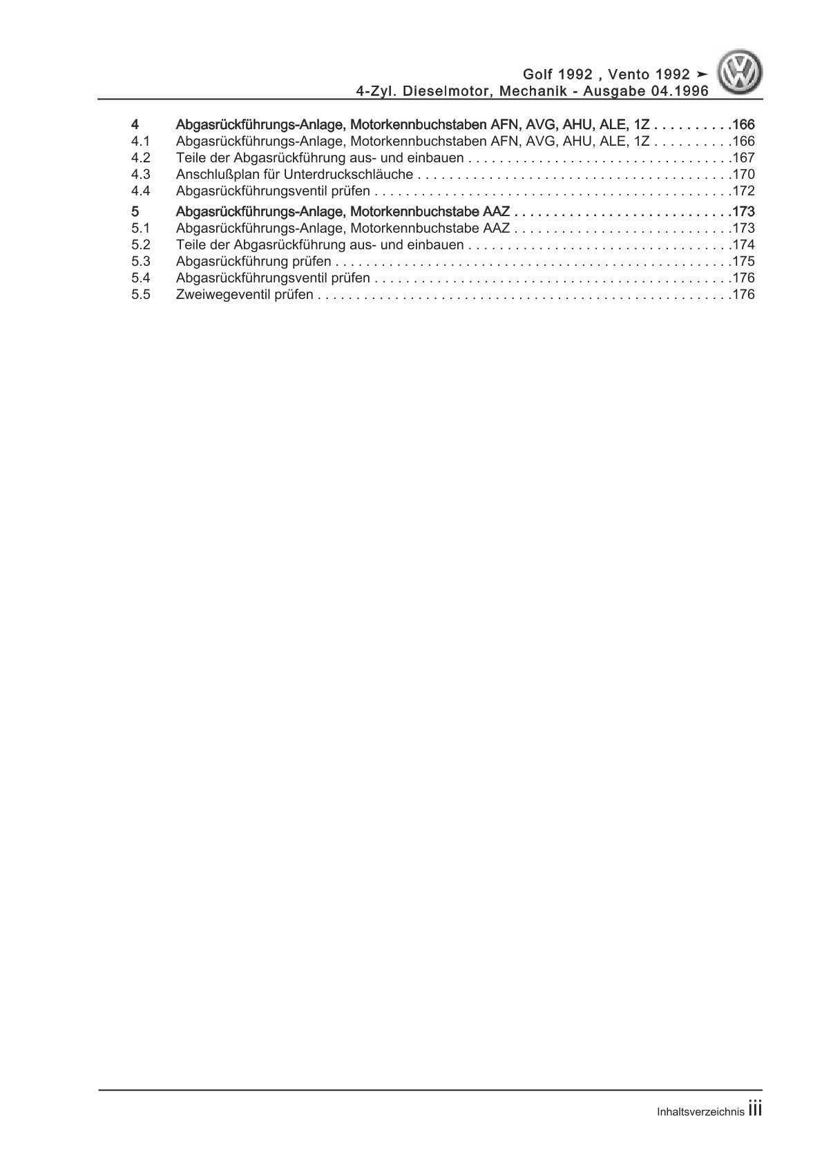 VW Golf 3 Variant 1H (93-99) Dieselmotor Mechanik 1,9l Reparaturanleitung eBook
