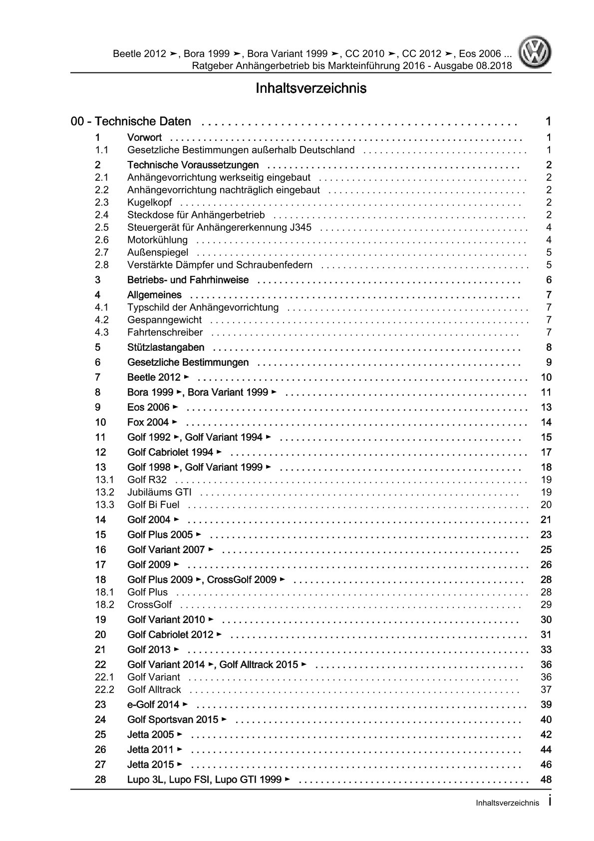 VW Golf 4 Variant 1J 1999-2006 Ratgeber Anhängerbetrieb Reparaturanleitung eBook