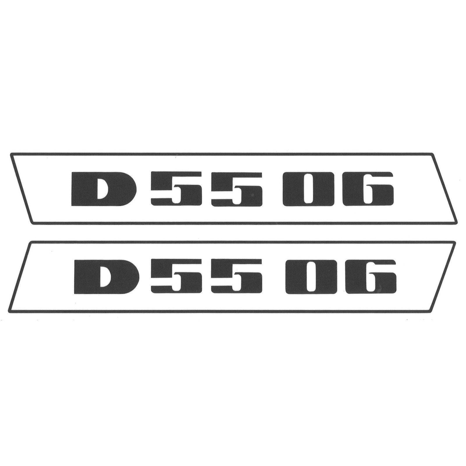 Deutz D5506 Schwarz bis 1974 Schlepper Traktor Aufkleber Klebefolie Klein Schmal