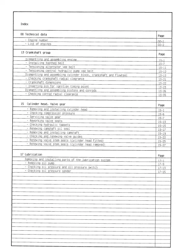 Audi 100 200 44 1982-1991 petrol engine mechanics 220 hp repair manual eBook