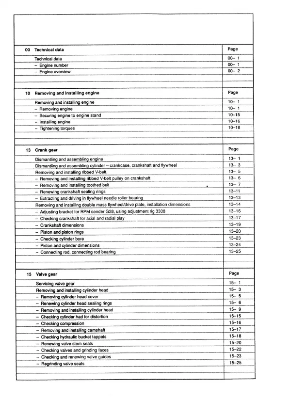 Audi 80 8C 1991-1995 petrol engine mechanics 2.6l 150 hp repair manual eBook