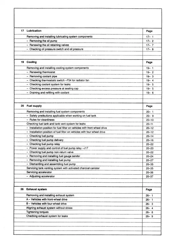 Audi 80 8C 1991-1995 petrol engine mechanics 2.6l 150 hp repair manual eBook