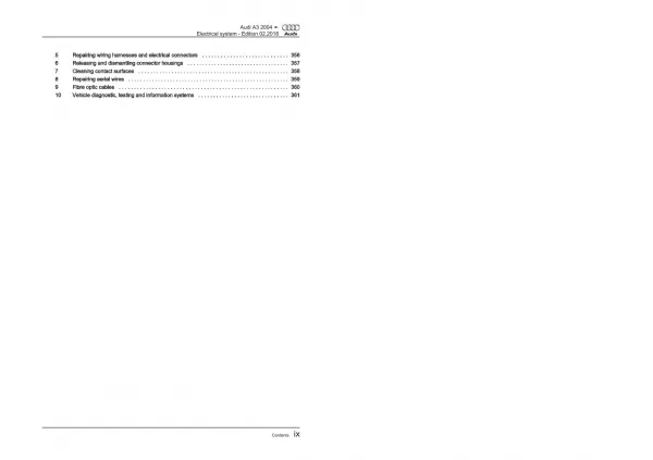 Audi A3 type 8P 2003-2012 electrical system repair workshop manual eBook pdf