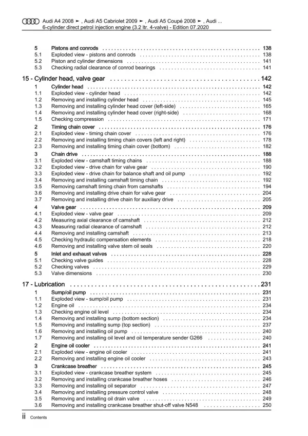 Audi A4 8K 2007-2015 6-cyl. petrol engines 265 hp repair workshop manual eBook