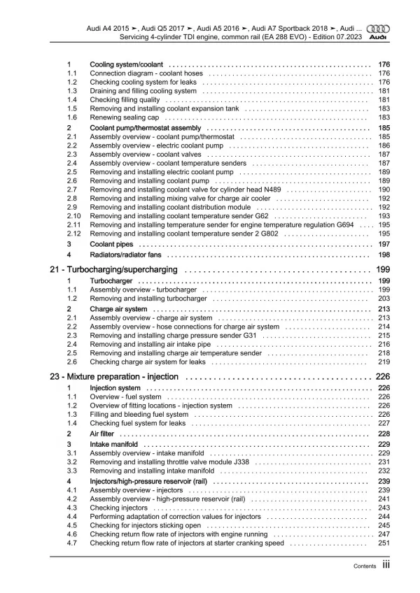 Audi A5 F5 2016-2019 servicing diesel engines 136-204 hp repair manual eBook