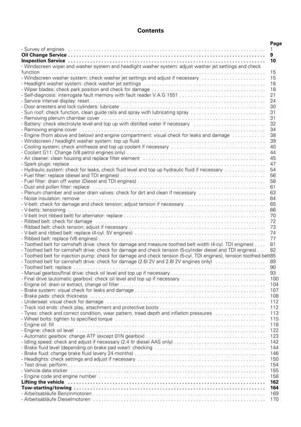 Audi A6 type 4A 1990-1997 maintenance repair workshop manual eBook guide pdf