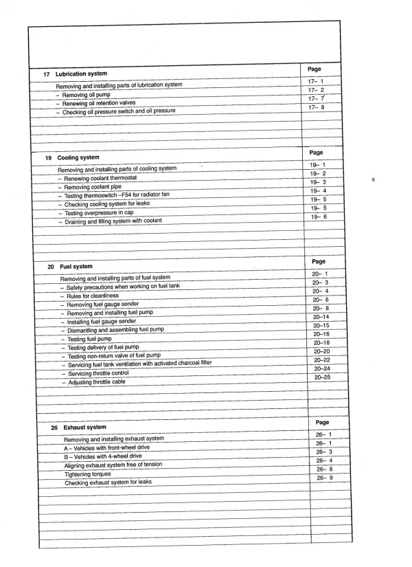 Audi A6 4A (90-97) petrol injection engine mechanics 150 hp repair manual eBook