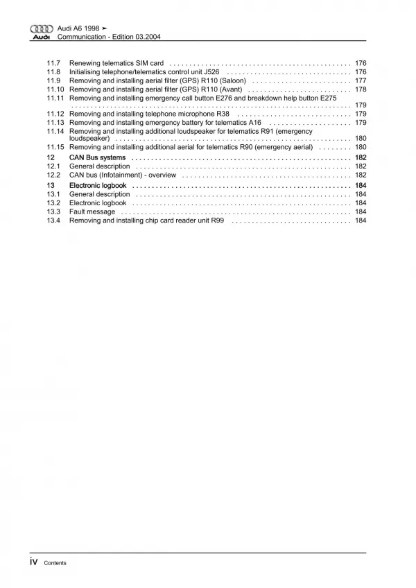 Audi A6 4B 1997-2005 communication radio navigation repair workshop manual eBook