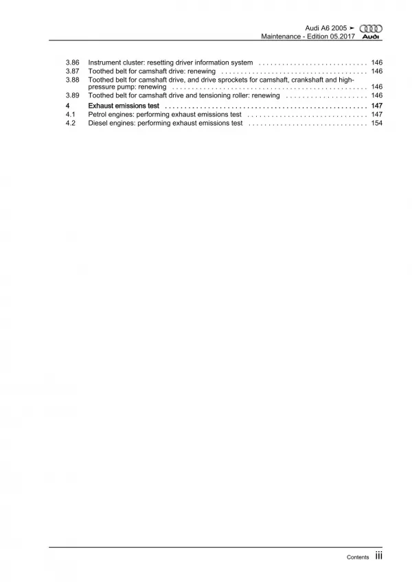 Audi A6 type 4F 2004-2011 maintenance repair workshop manual eBook guide pdf