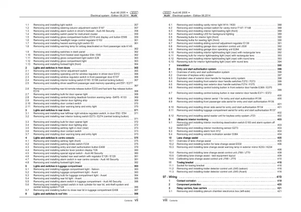 Audi A6 type 4F 2004-2011 electrical system repair workshop manual eBook pdf