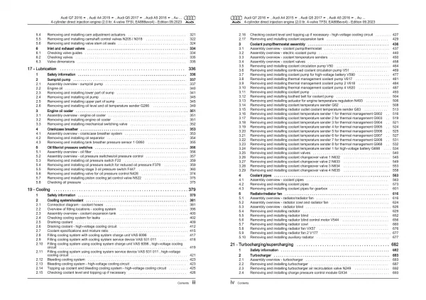 Audi A7 4K from 2018 petrol engines 2.0l 204-367 hp repair workshop manual eBook