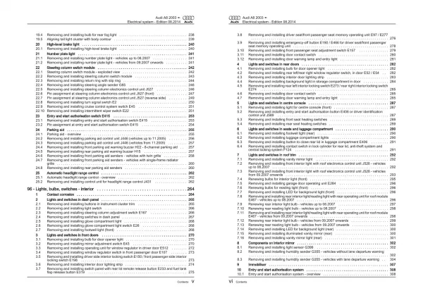 Audi A8 type 4E 2002-2010 electrical system repair workshop manual eBook