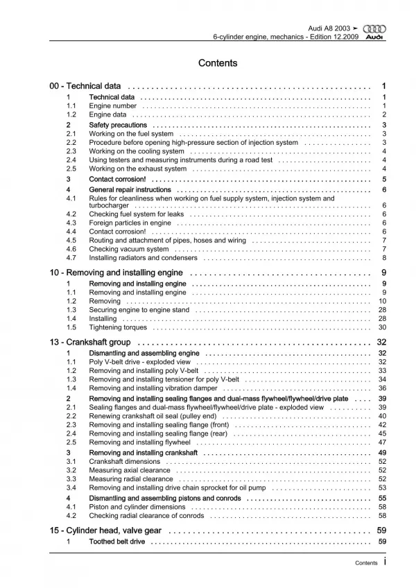 Audi A8 4E 2002-2010 petrol engine mechanics 3.0l 218-220 hp repair manual eBook