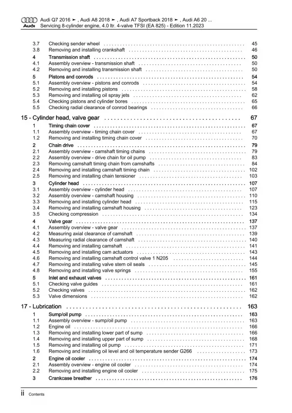 Audi A8 4N 2017-2021 servicing petrol engines 460-630 hp repair manual eBook